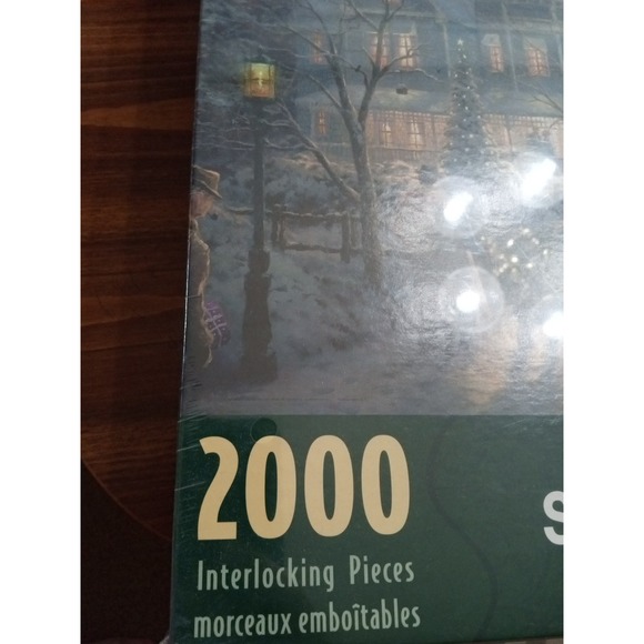 Springbok 2000 Piece Puzzle Thomas‎ Kinkade A Holiday Gathering Christmas New! - Picture 2 of 7